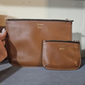Aspinal Of London Ella Leather Pouch Set